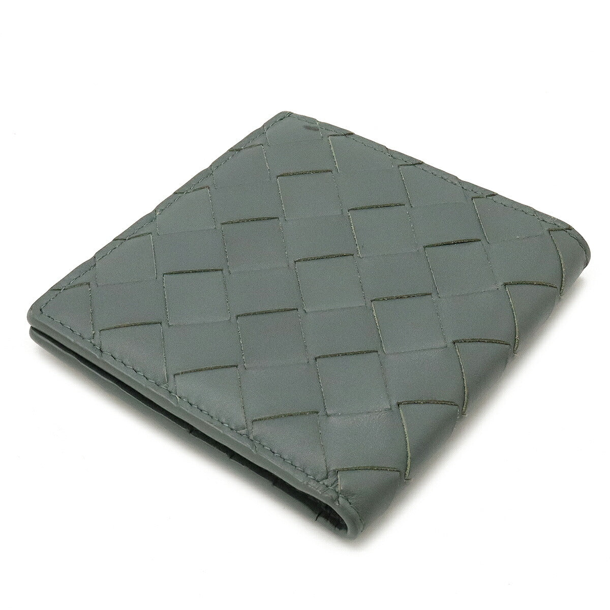 Bottega Veneta Leather Intrecciato Slim Wallet in Very Good Condition