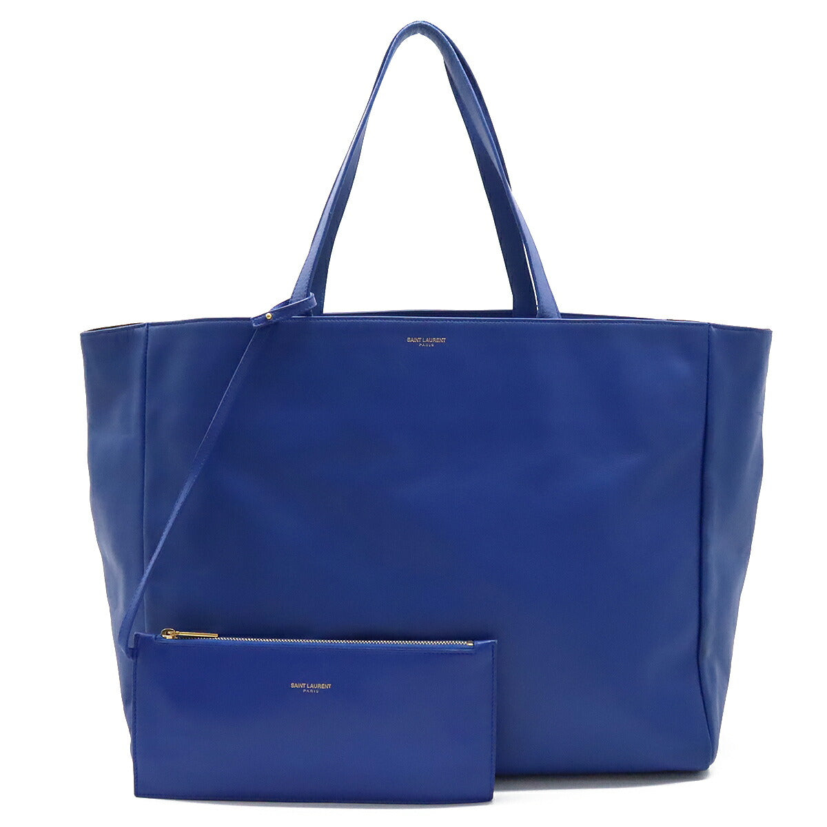 Yves Saint Laurent Reversible Leather Canvas Tote