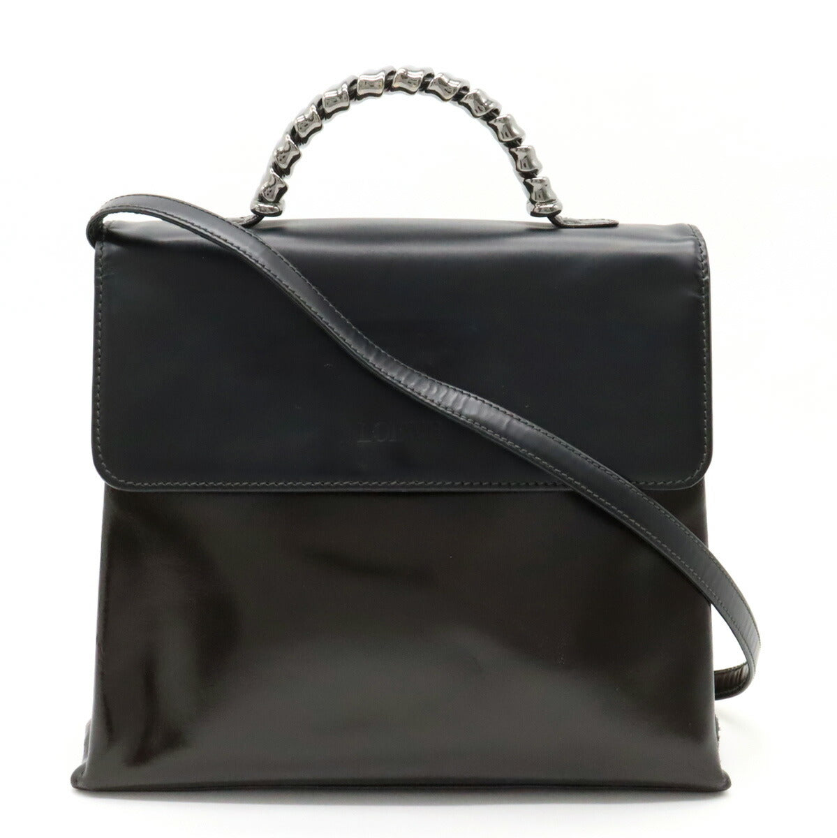 Loewe Velazquez Twist Leather Handbag