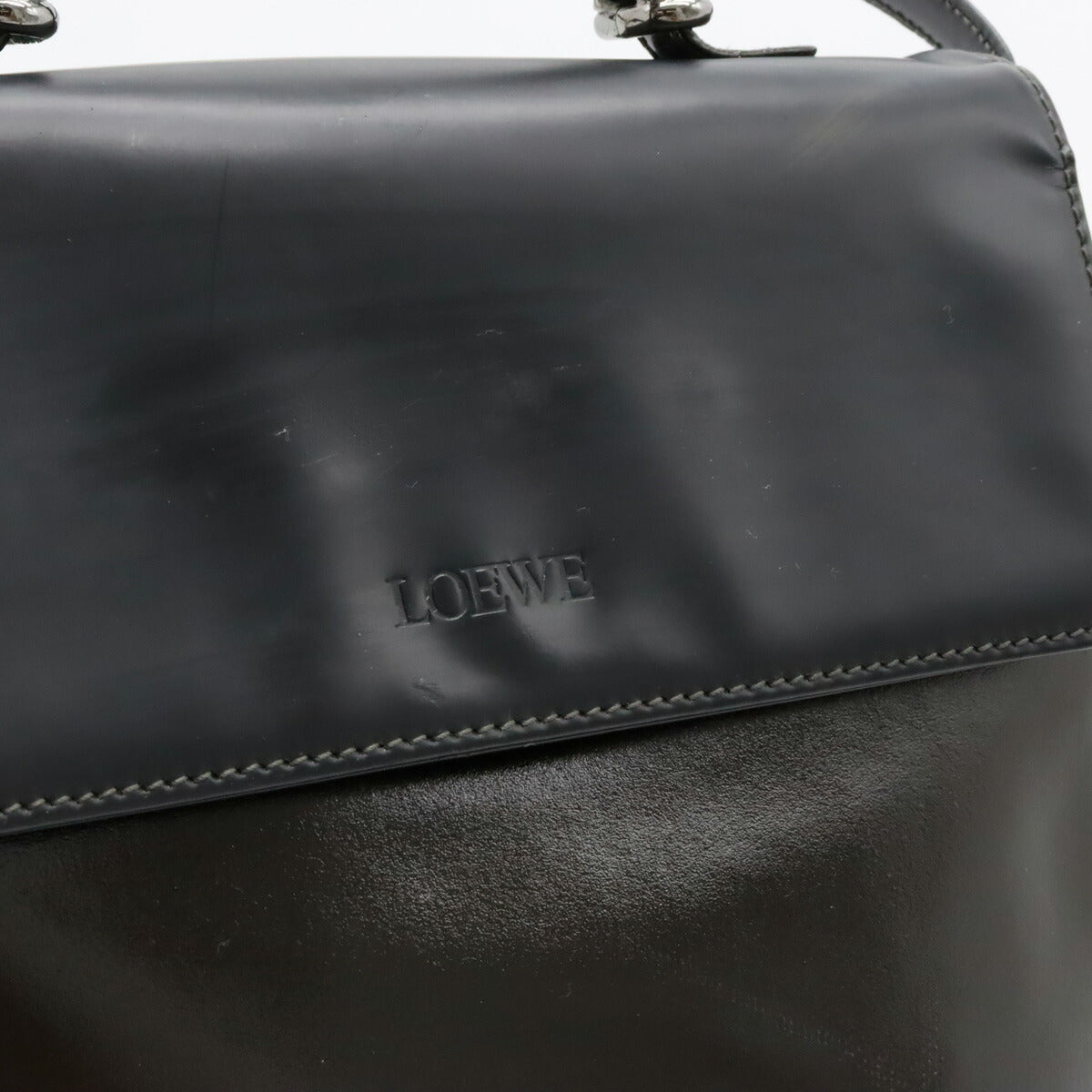 Loewe Velazquez Twist Leather Handbag