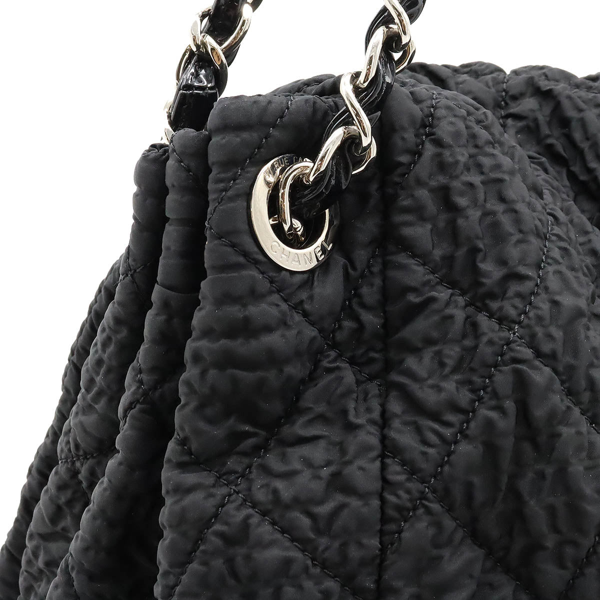 Chanel Nylon Enamel Chain Shoulder Bag