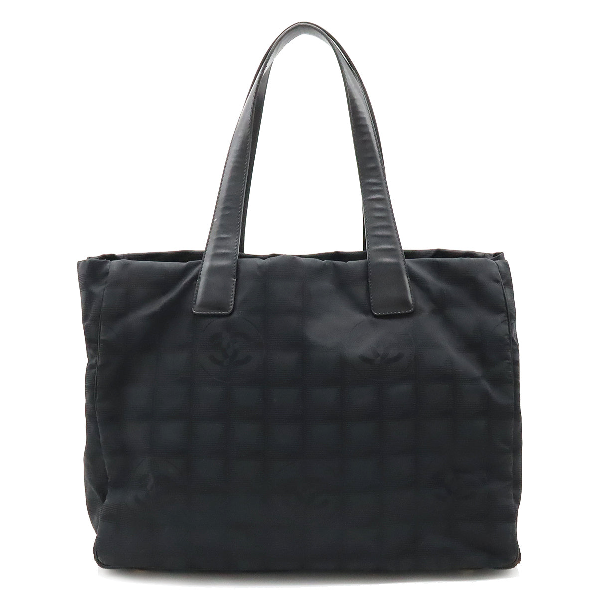 Chanel Nylon Jacquard New Travel Line Tote MM A15991 in Very Good Condition