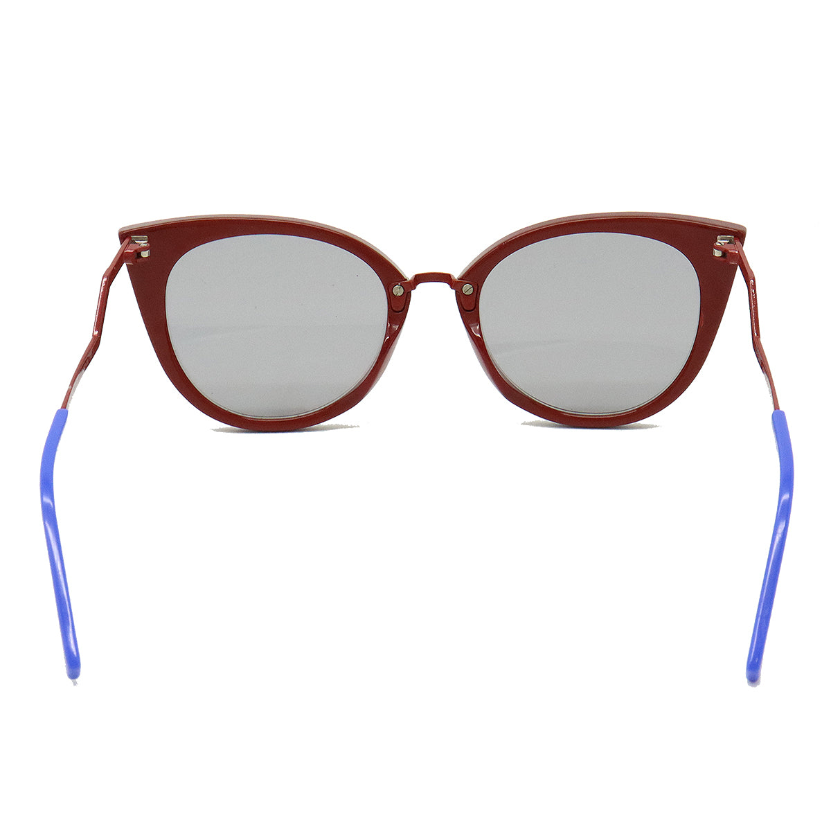 Fendi Sunglasses Cat Eye Smoke Bicolor Bordeaux Blue FF0118/S in Great Condition