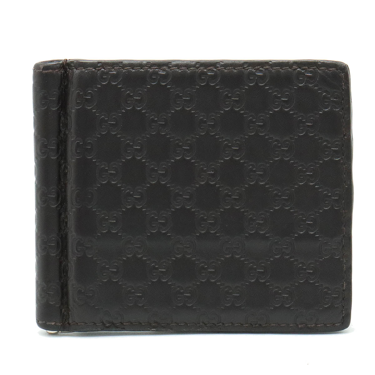 Gucci Leather Microguccissima Bifold Wallet in Very Good Condition