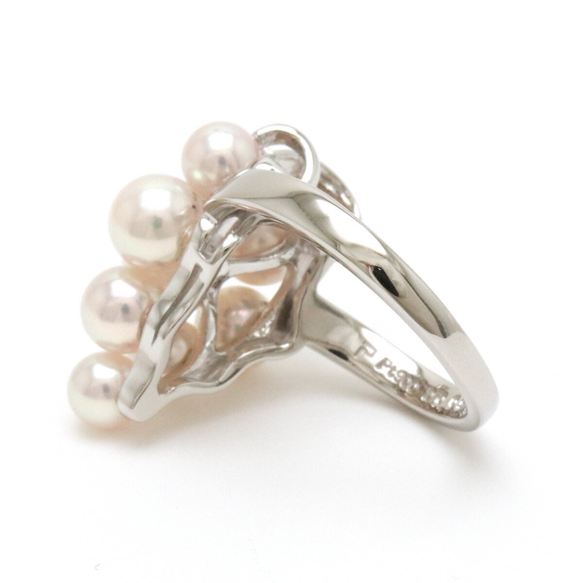 POLA Pearl Diamond Ring Pt900