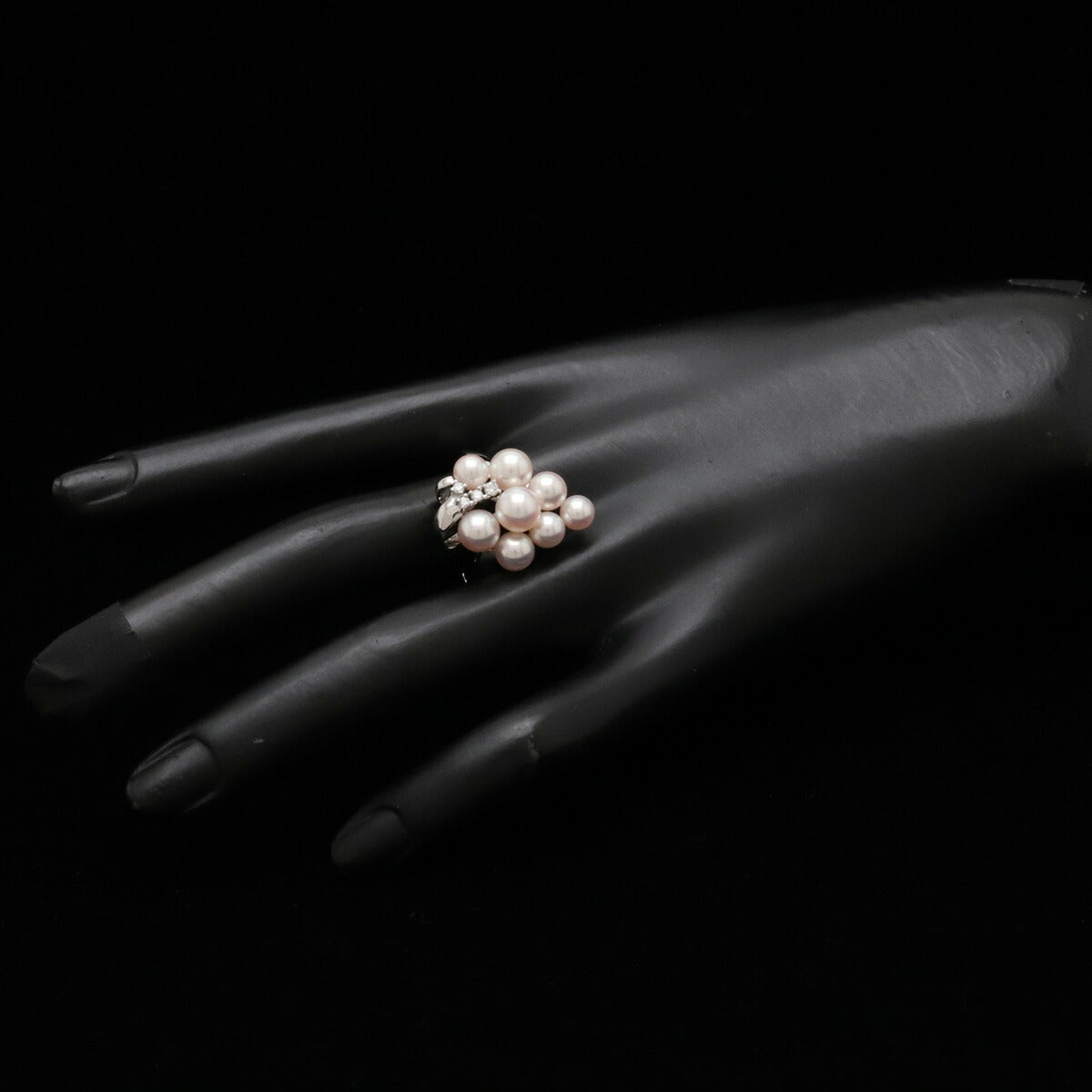 POLA Pearl Diamond Ring Pt900