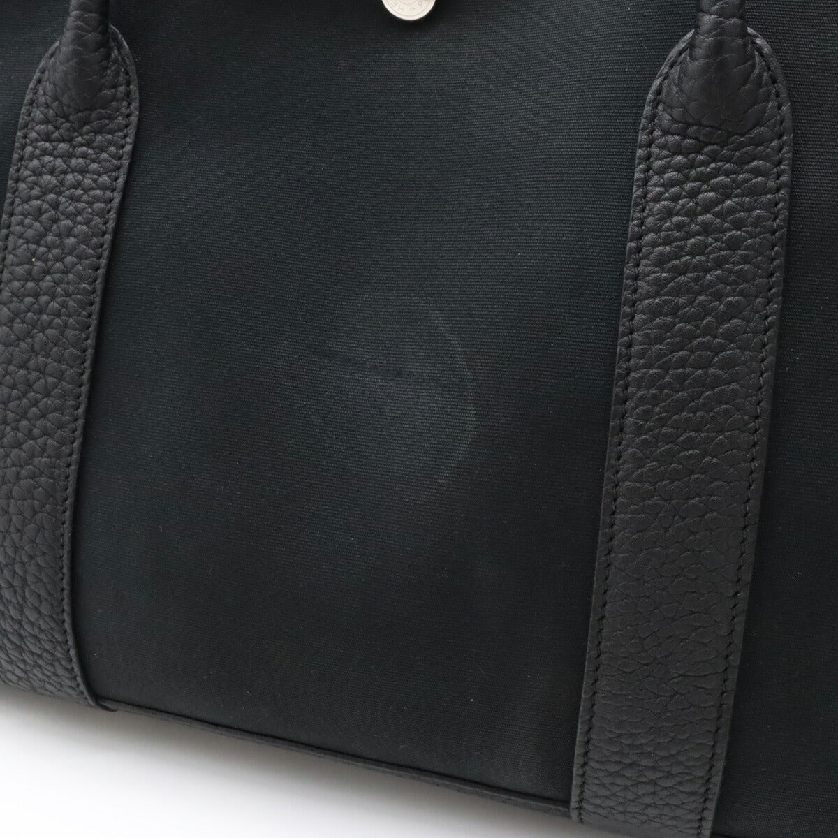 Hermes Garden Shoulder Tote Bag Black Leather