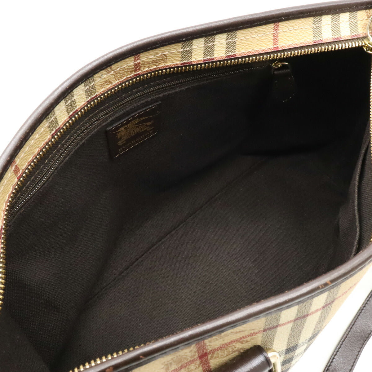 Burberry Nova Check Tote Bag PVC Leather