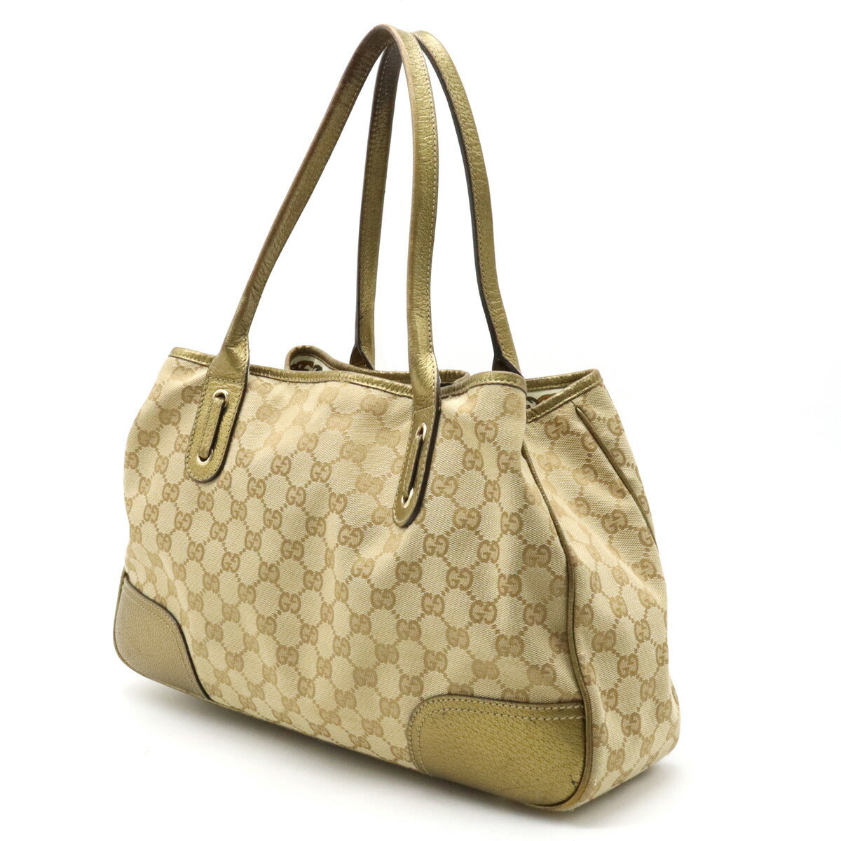 Gucci GG Canvas Princy Ribbon Tote Bag