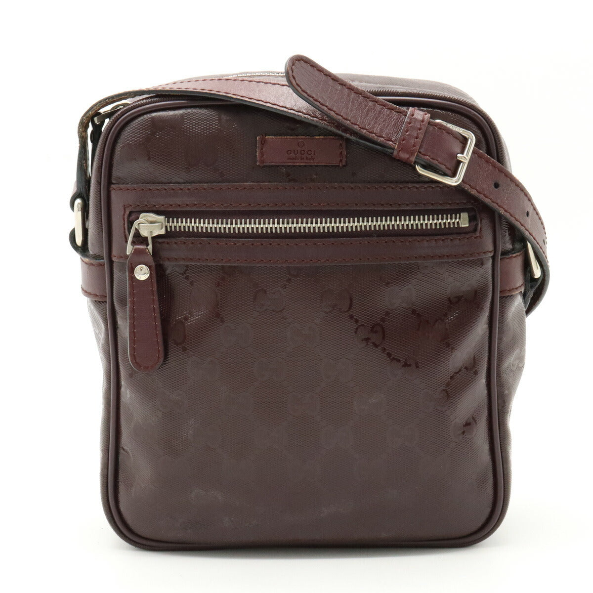 Gucci GG Imprime Shoulder Bag Burgundy