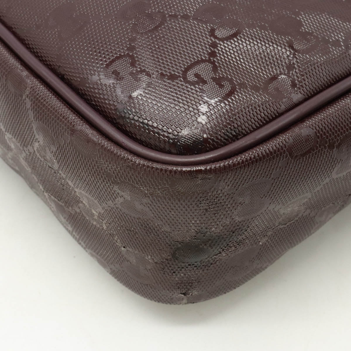 Gucci GG Imprime Shoulder Bag Burgundy