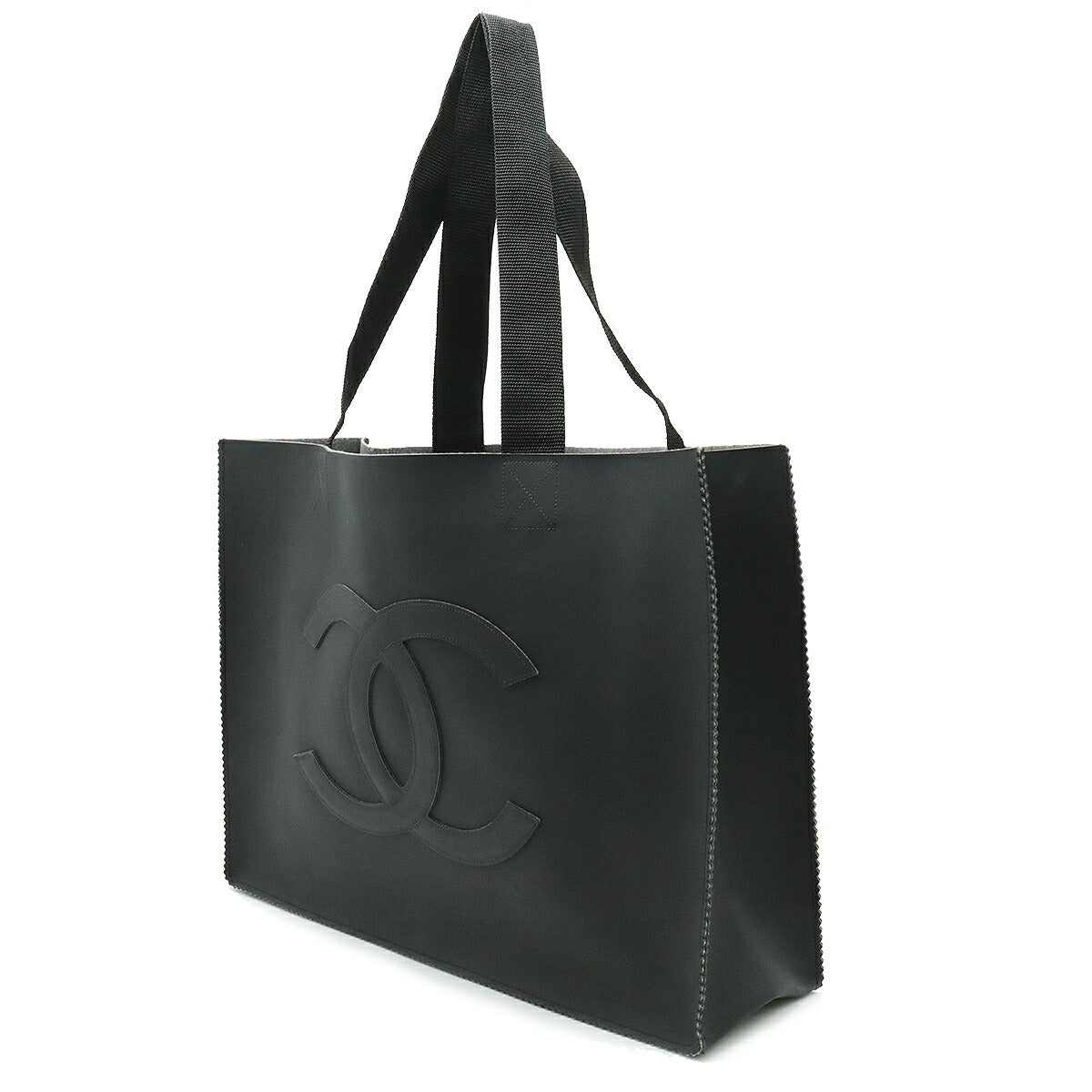 Chanel Coco Mark Rubber Tote Bag