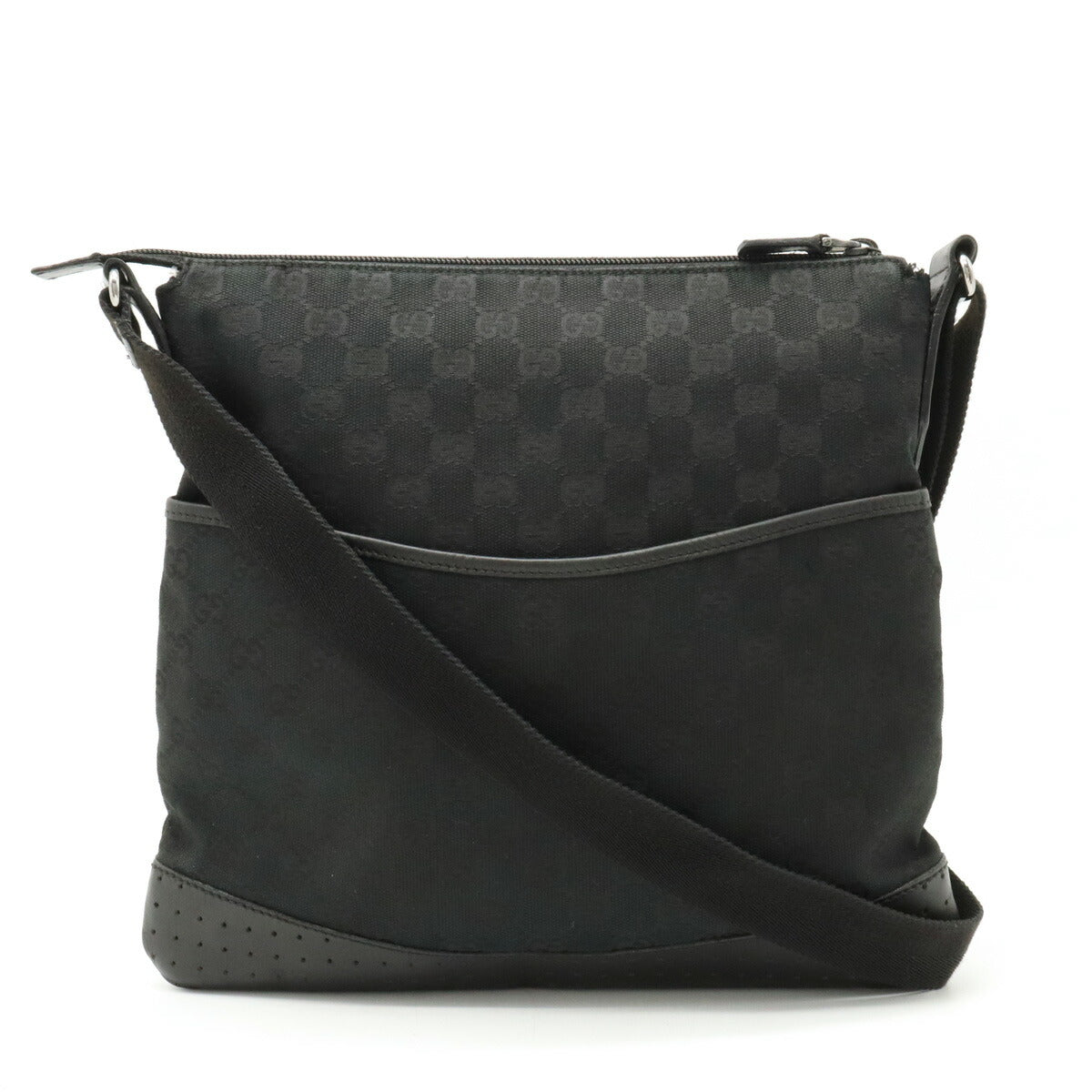 Gucci GG Canvas Leather Shoulder Bag 145857