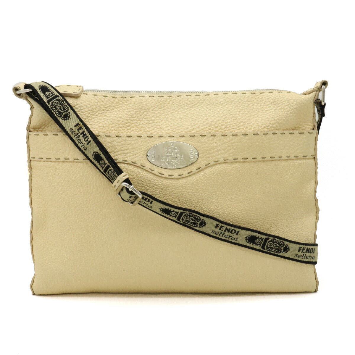 Fendi Selleria Leather Shoulder Bag 8BT093