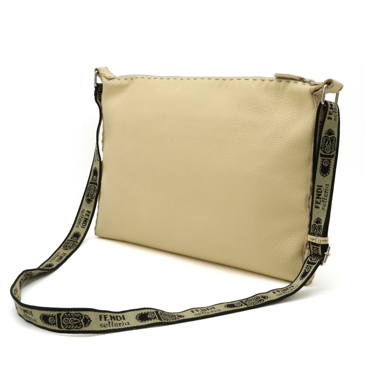 Fendi Selleria Leather Shoulder Bag 8BT093