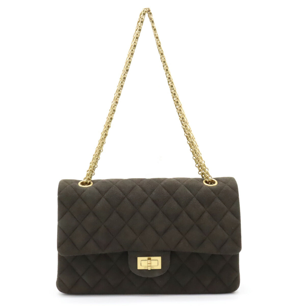 Chanel Suede Matelasse Shoulder Bag A11444