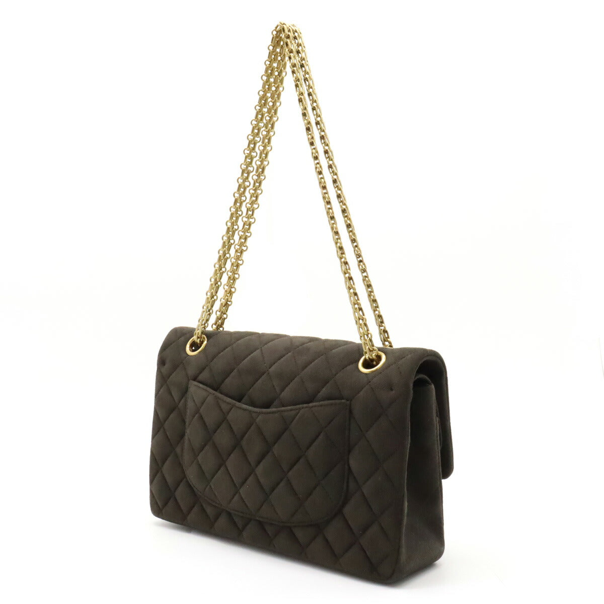 Chanel Suede Matelasse Shoulder Bag A11444