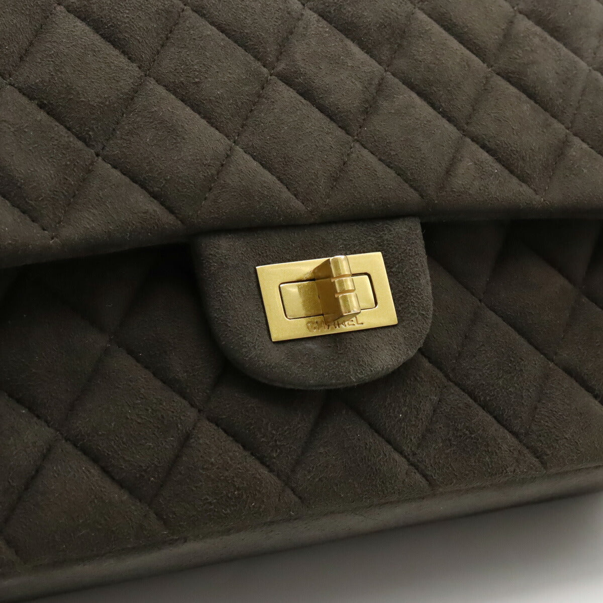 Chanel Suede Matelasse Shoulder Bag A11444