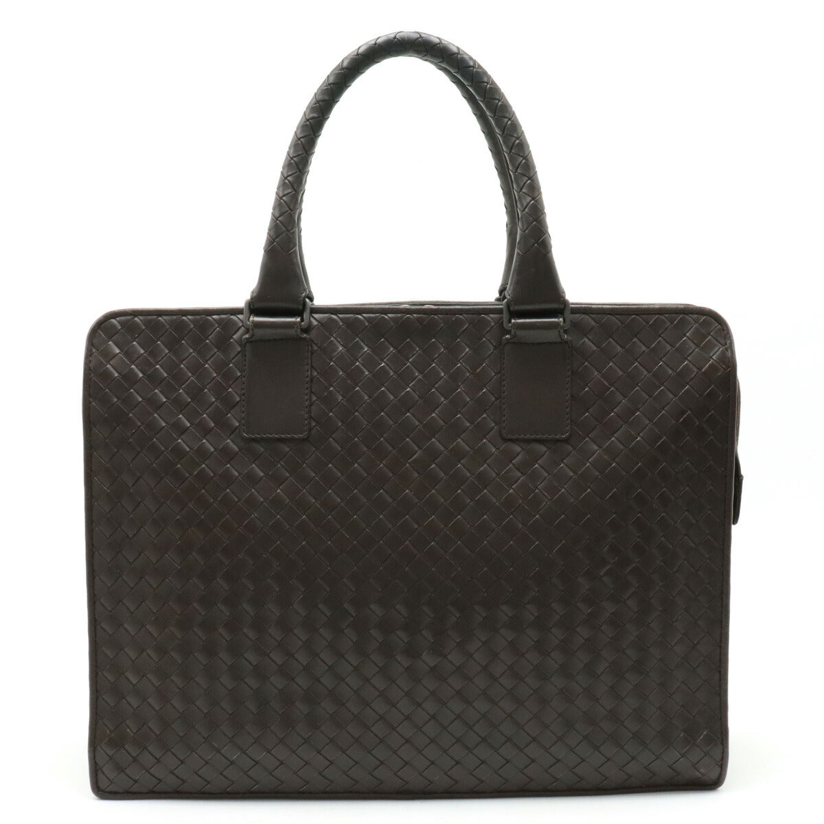 Bottega Veneta Leather Intrecciato Briefcase