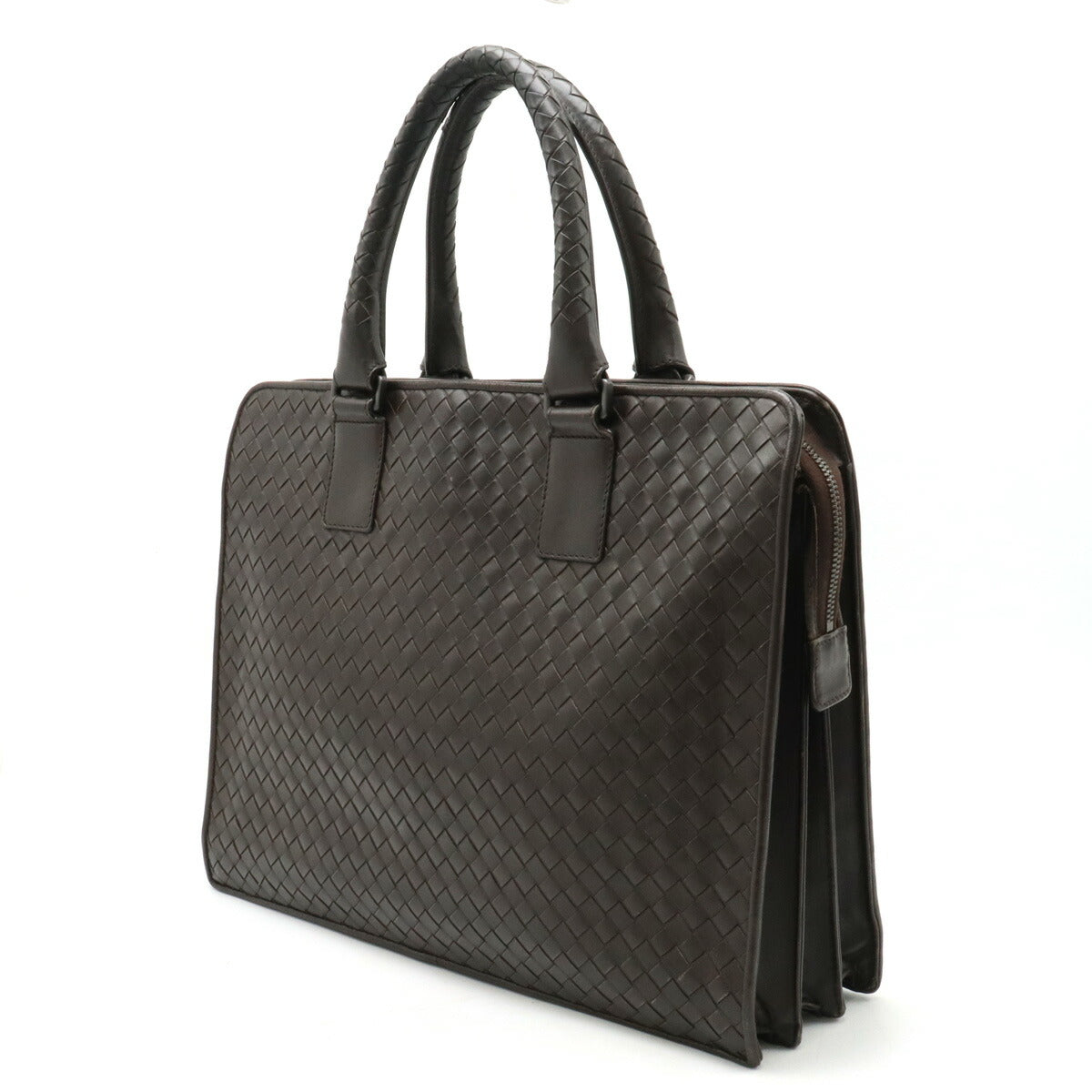 Bottega Veneta Leather Intrecciato Briefcase