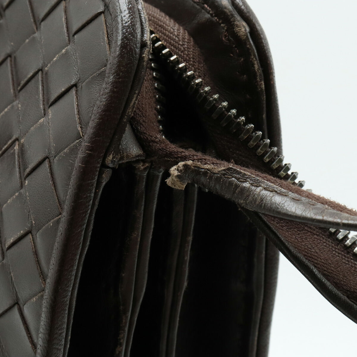 Bottega Veneta Leather Intrecciato Briefcase