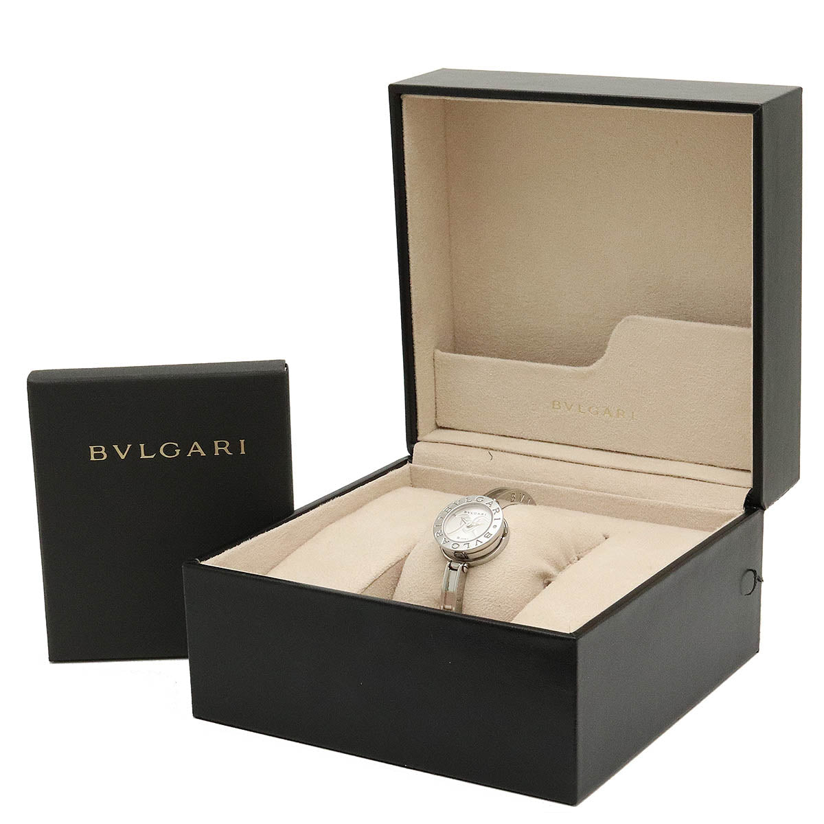 Bvlgari B-zero1 Silver Dial Bangle Quartz Watch in Very Good Condition