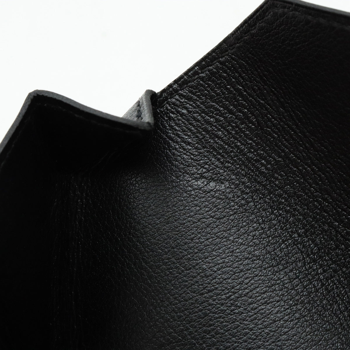 Hermes Leather Coin Case Black Gold