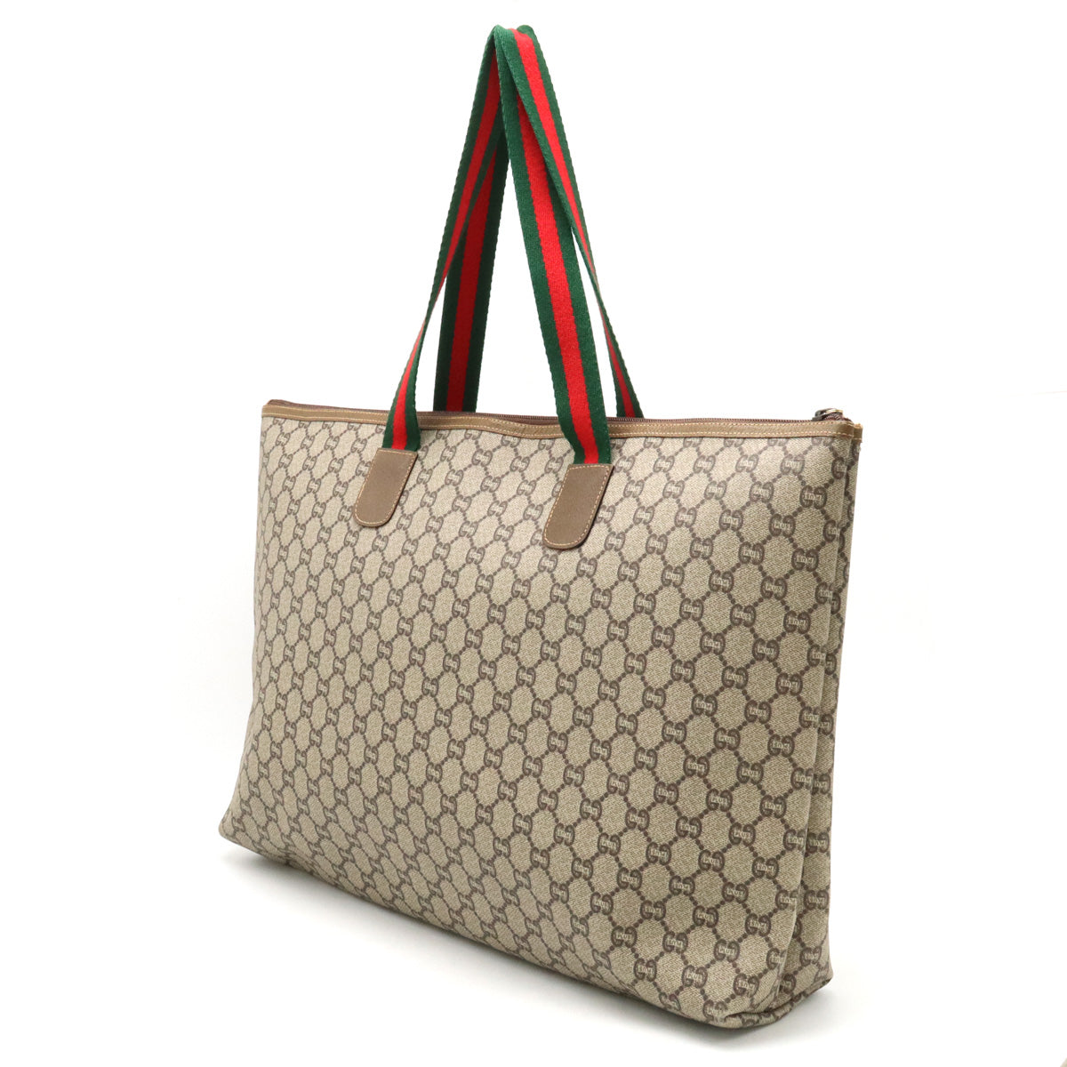 Gucci GG Plus PVC Leather Tote Bag