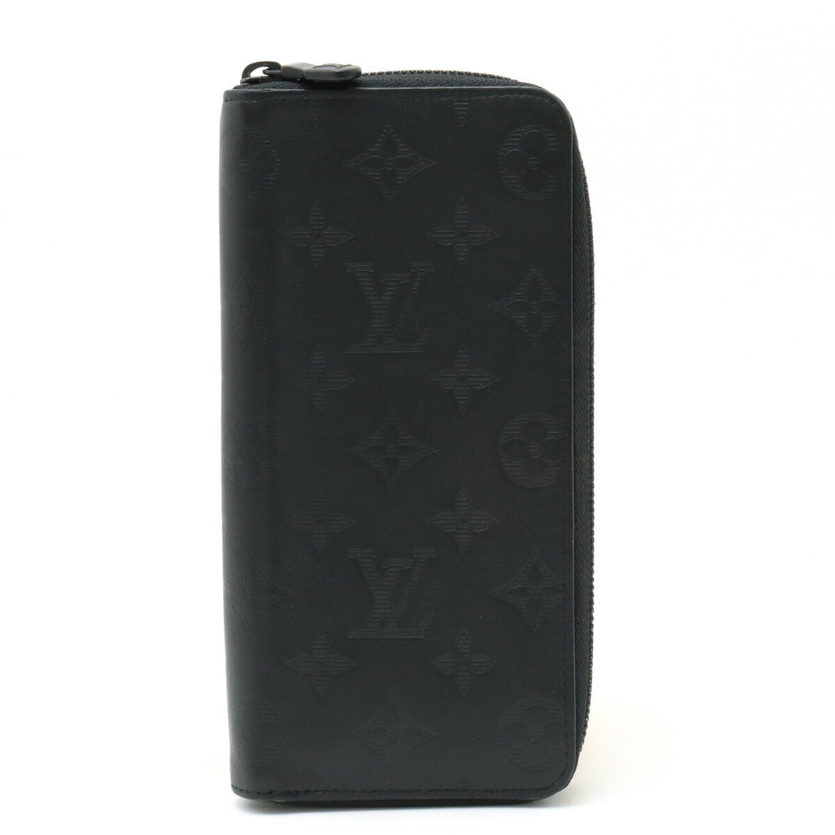 Louis Vuitton Monogram Shadow Zippy Wallet Black in Very Good Condition