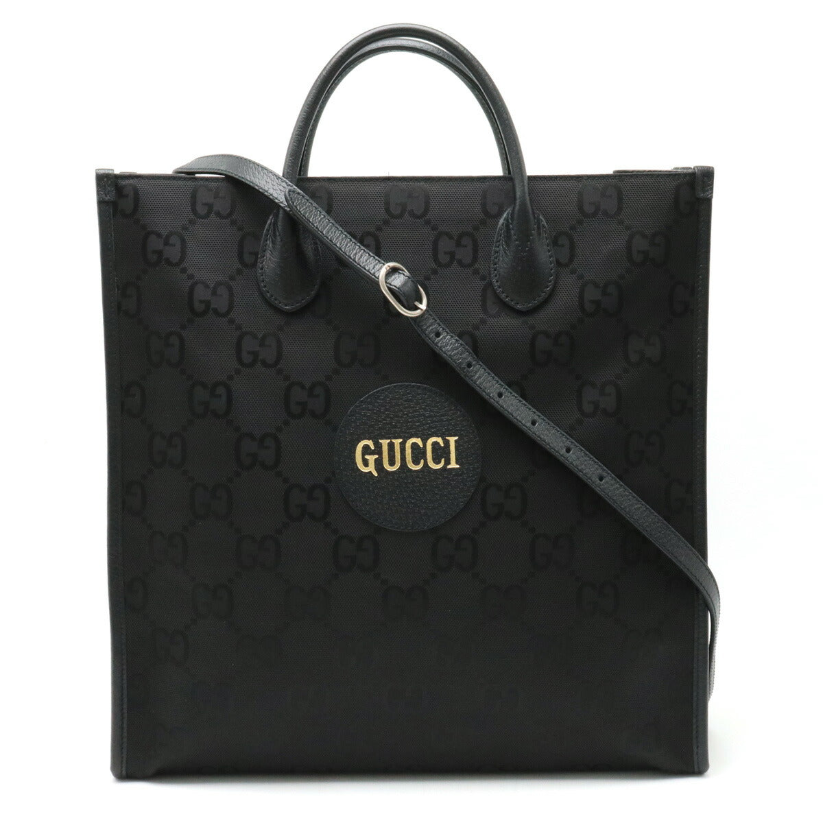 Gucci Off The Grid Nylon Canvas Leather Tote Bag