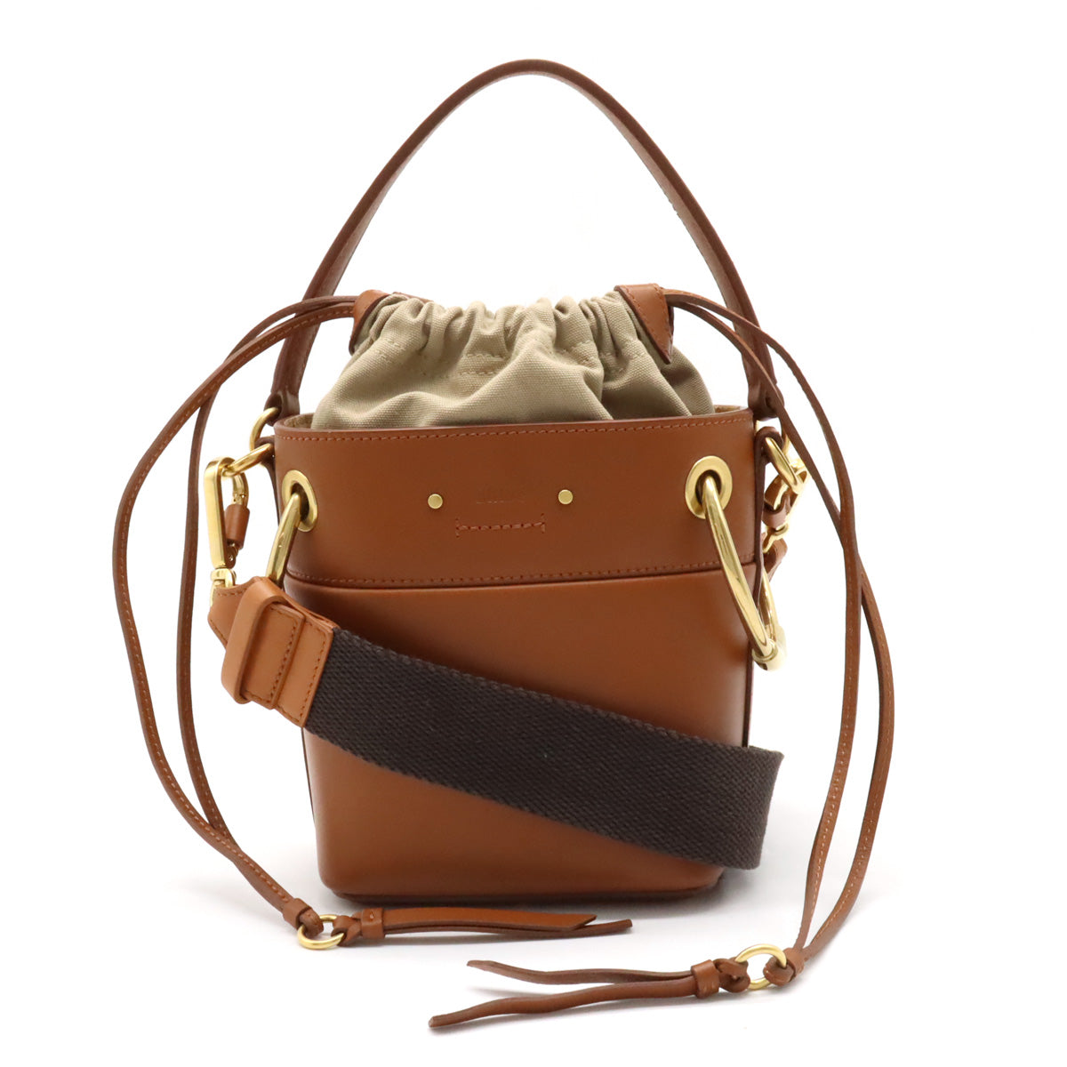 Chloe ROY Mini Leather Bucket Bag