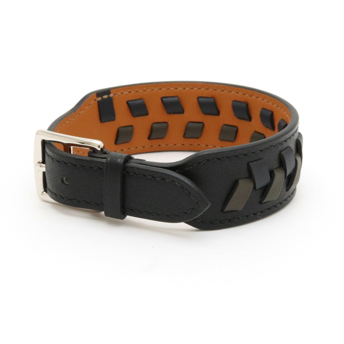 Hermes Etrivière Derby Leather Bracelet