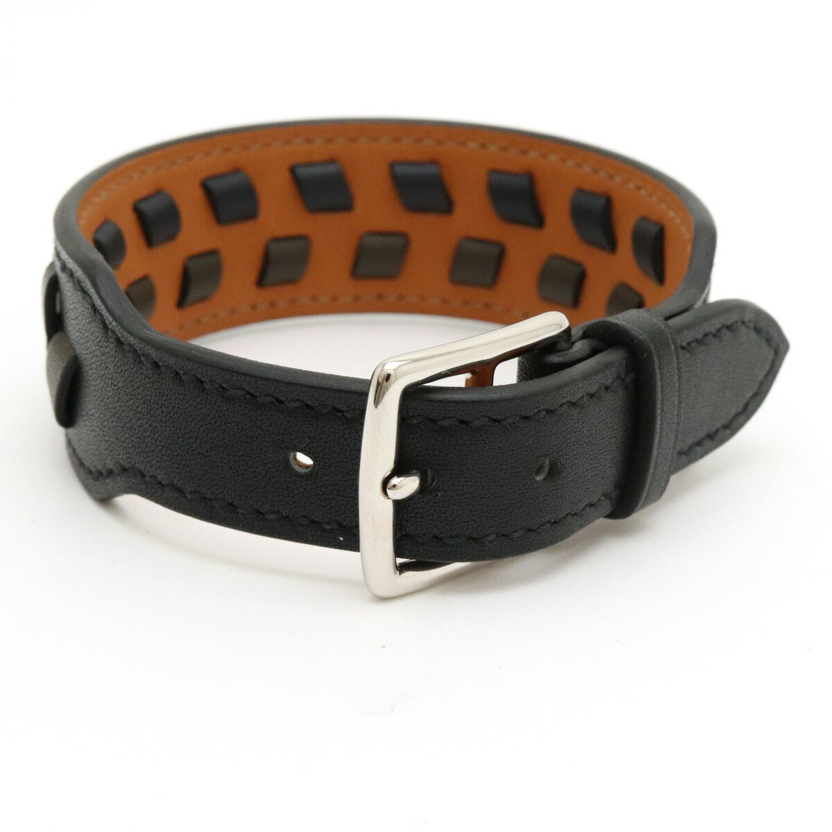 Hermes Etrivière Derby Leather Bracelet