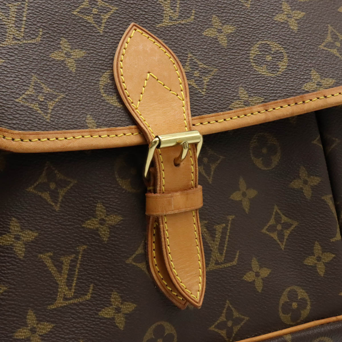 Louis Vuitton Monogram Gibeciere GM Messenger Bag M42249