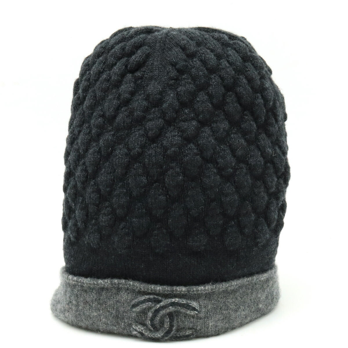 Chanel Coco Mark Knit Hat Cashmere Silk