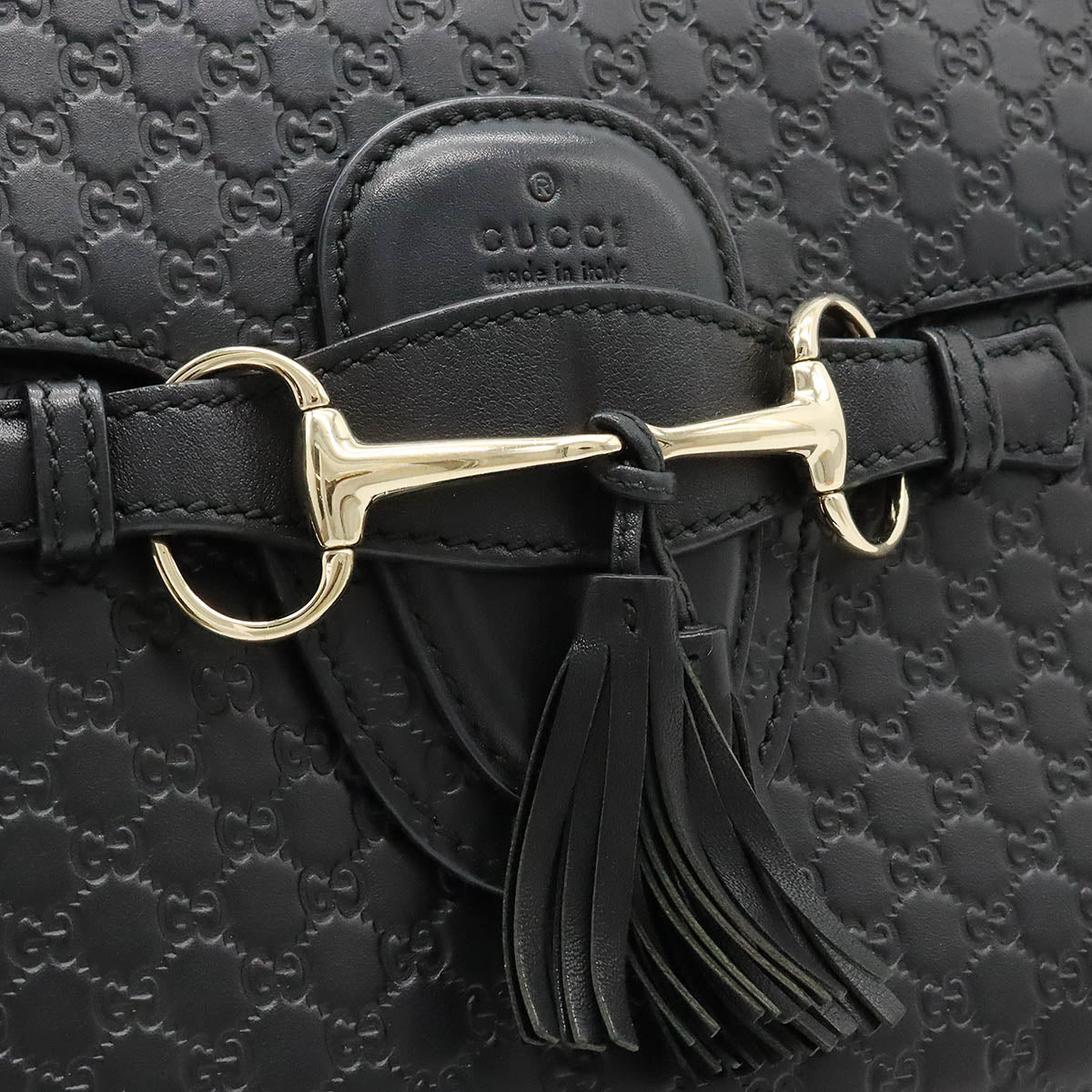 Gucci Microguccissima Emily Leather Shoulder Bag