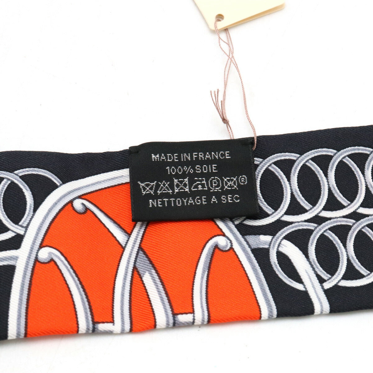 Hermes Silk Twilly Scarf Black