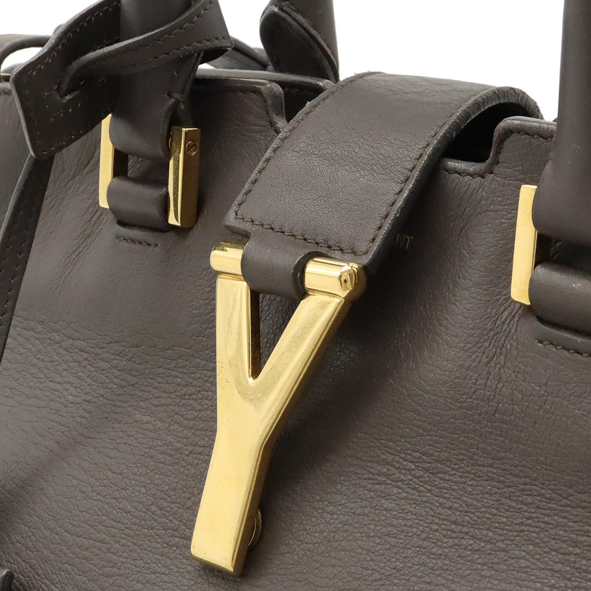 Yves Saint Laurent Y Line Leather Handbag