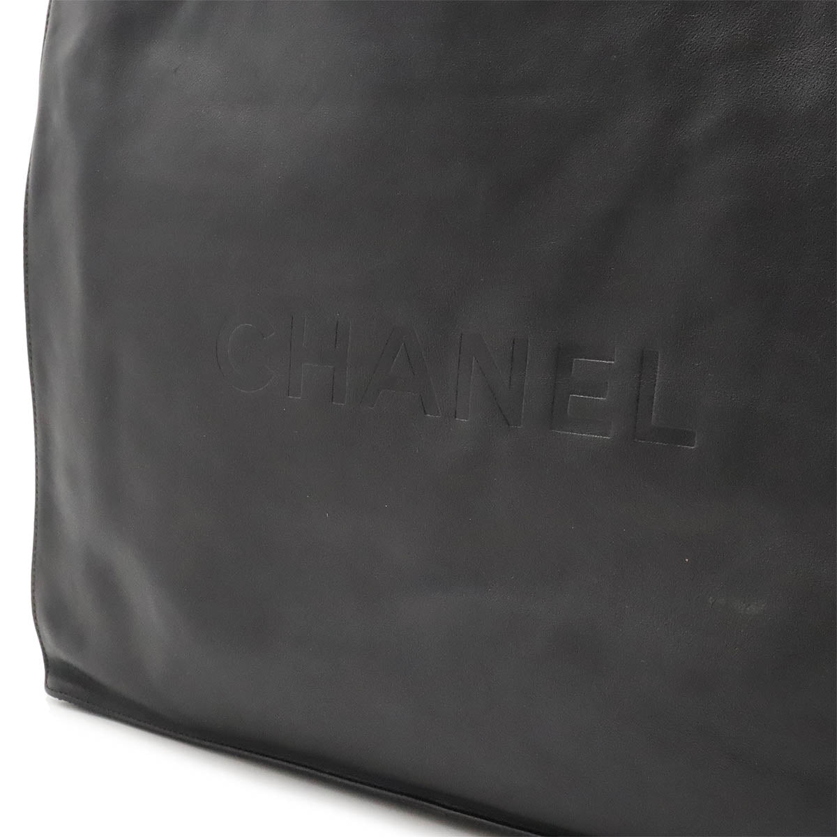 Chanel Leather Logo Coco Mark Tote Bag