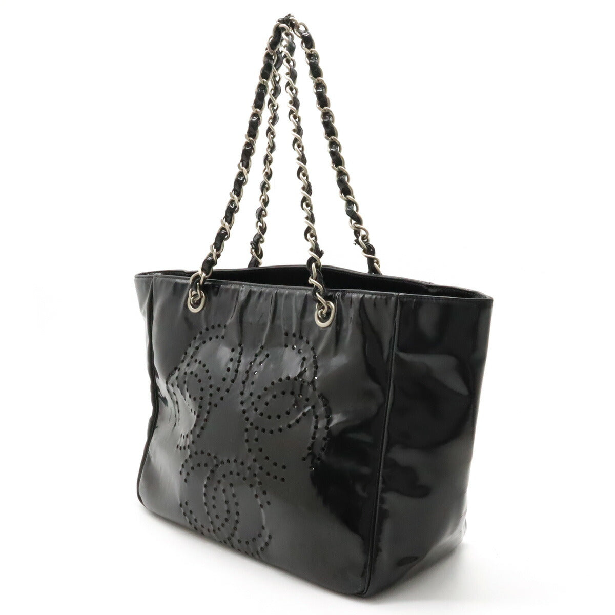 Chanel Triple Coco Mark Chain Shoulder Bag Black