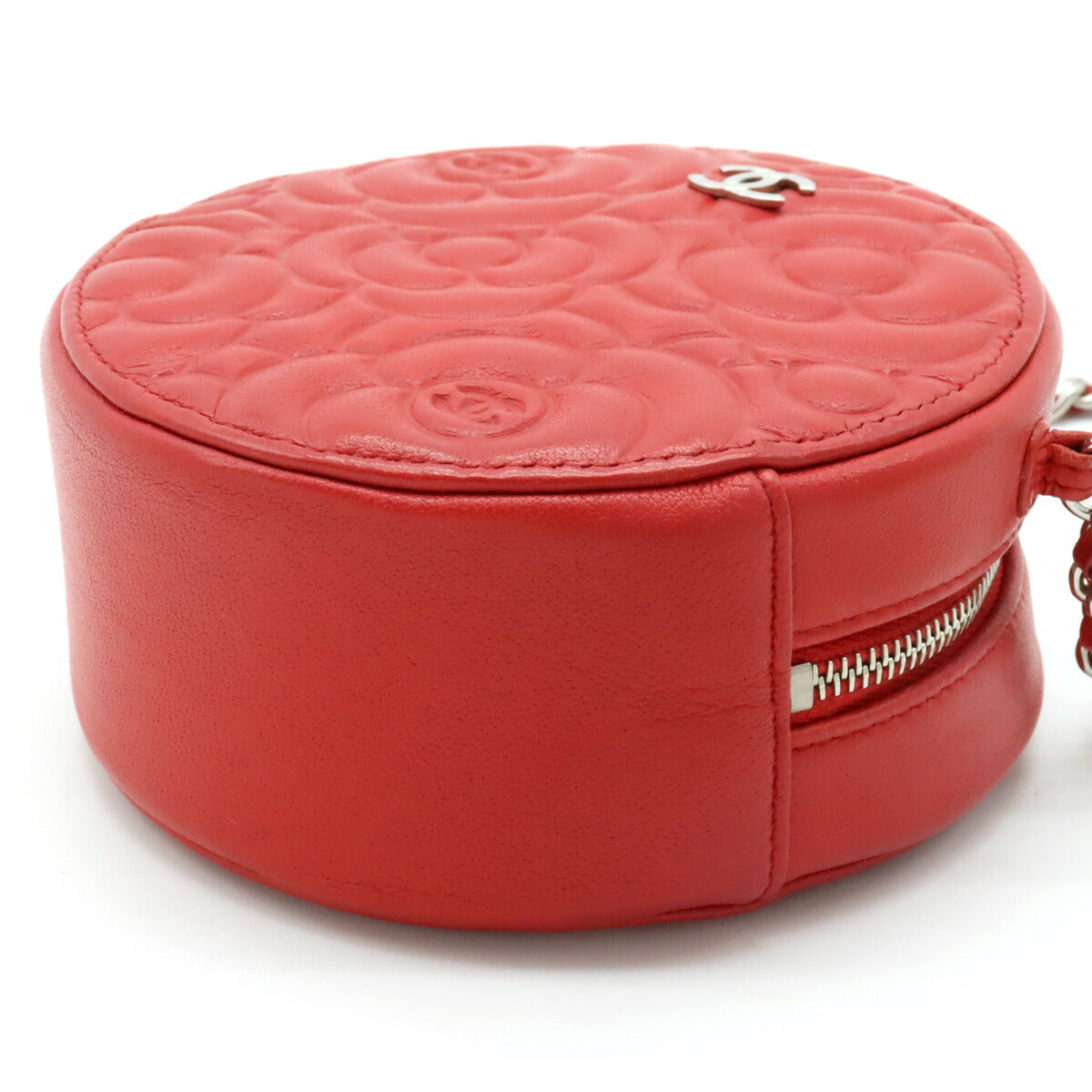 Chanel Camellia Mini Chain Shoulder Bag Red