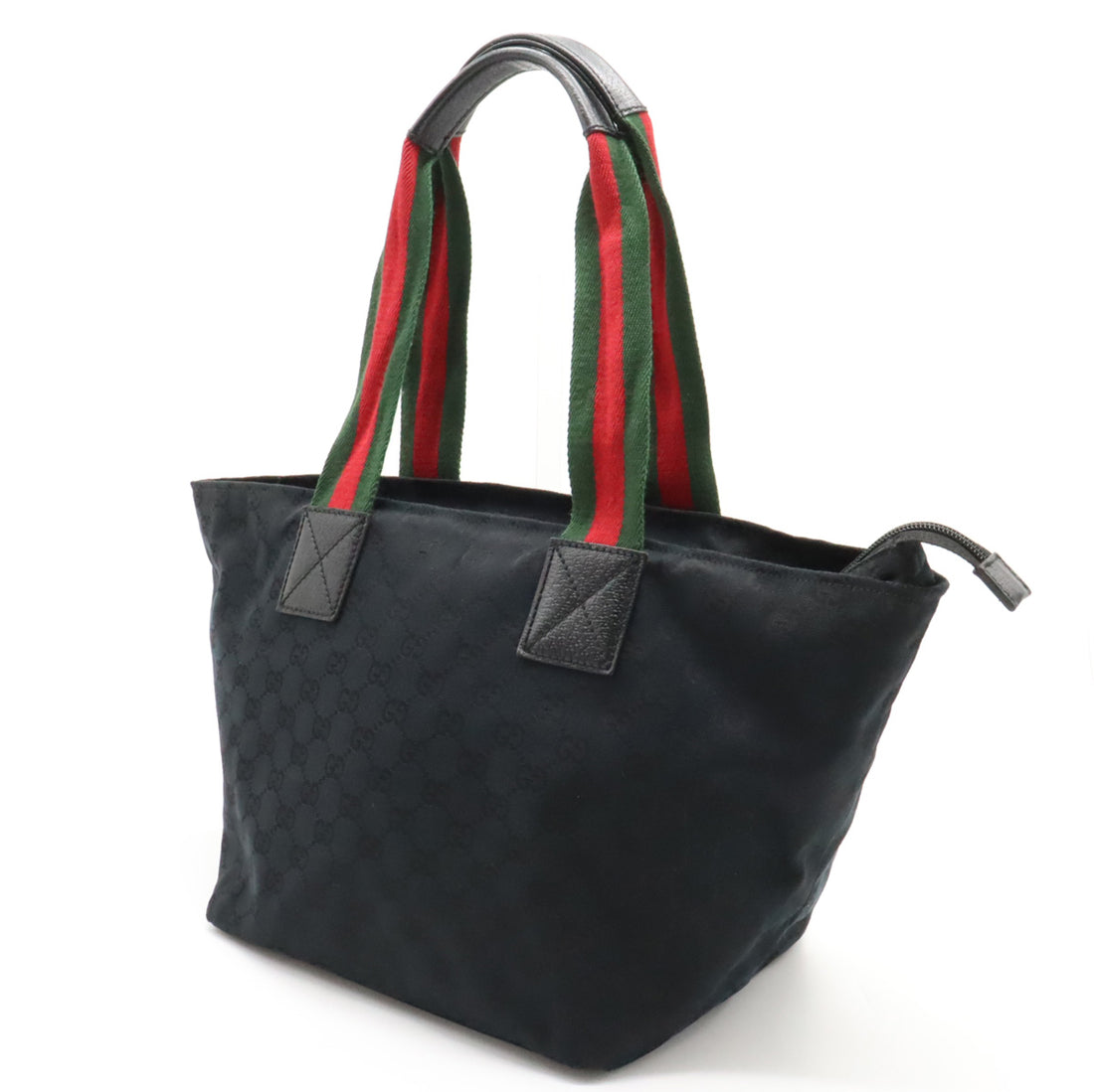 Gucci GG Canvas Leather Tote Bag 131230