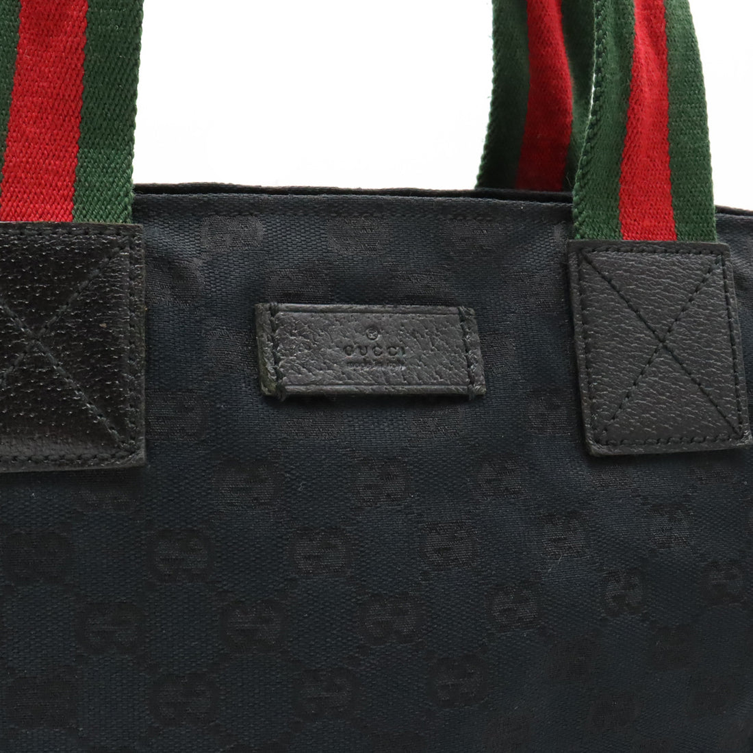 Gucci GG Canvas Leather Tote Bag 131230