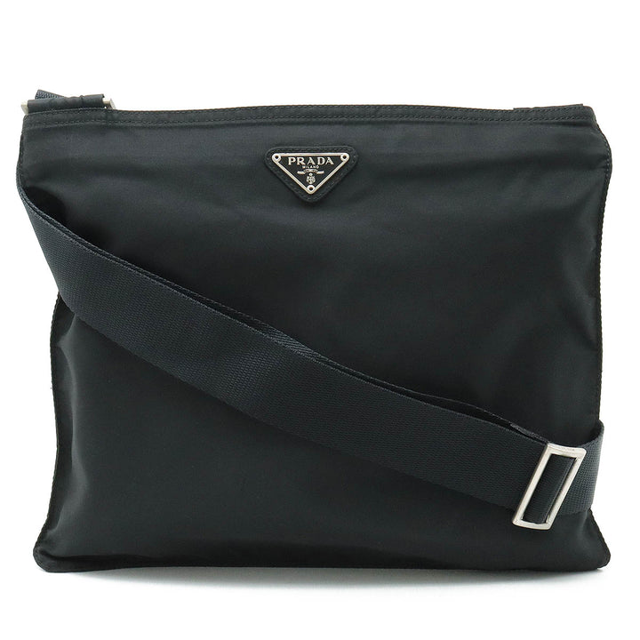 Prada Nylon Leather Shoulder Bag B7338