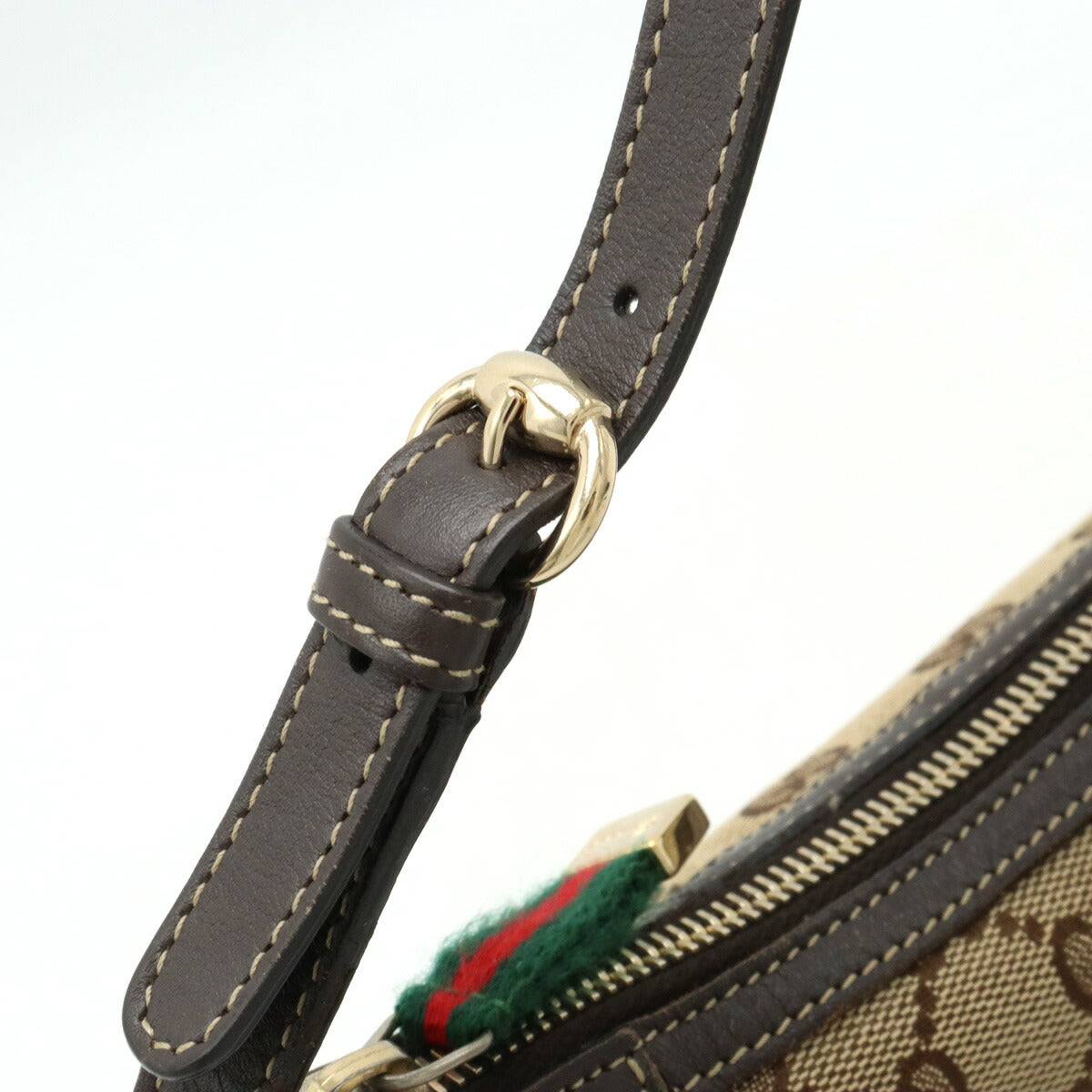 Gucci GG Canvas Shoulder Bag Khaki Beige