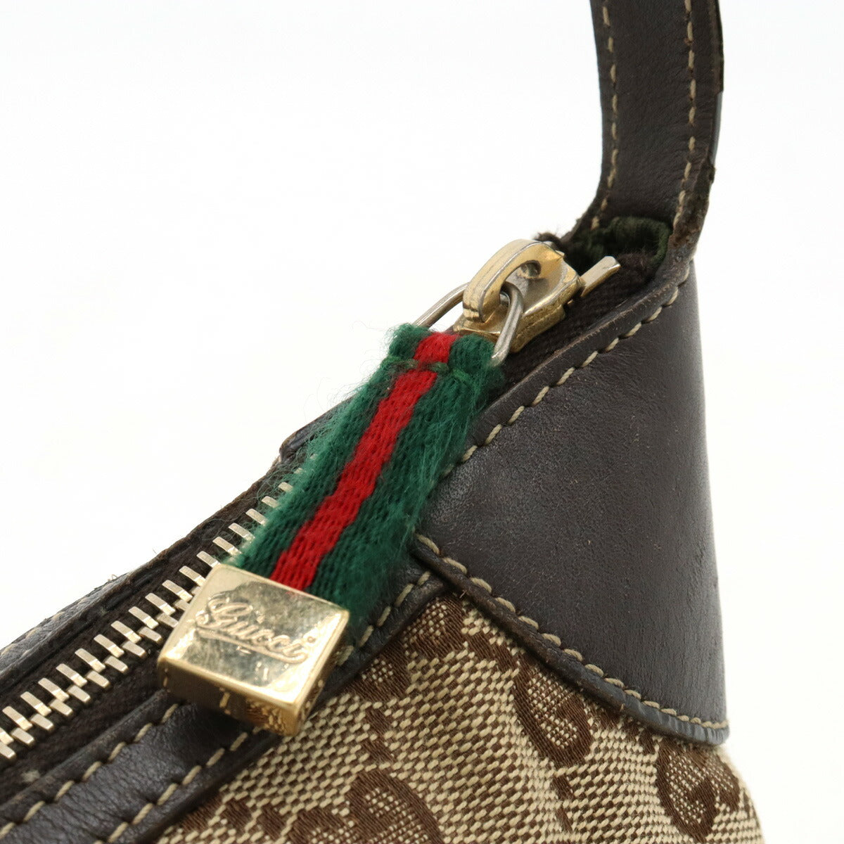 Gucci GG Canvas Shoulder Bag Khaki Beige