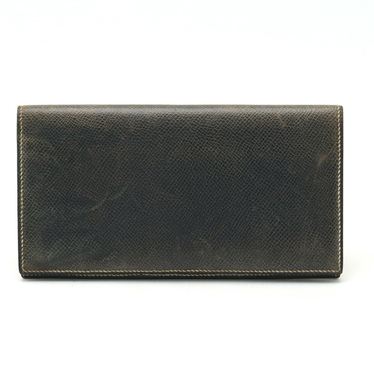 Hermes Leather Long Wallet Navy