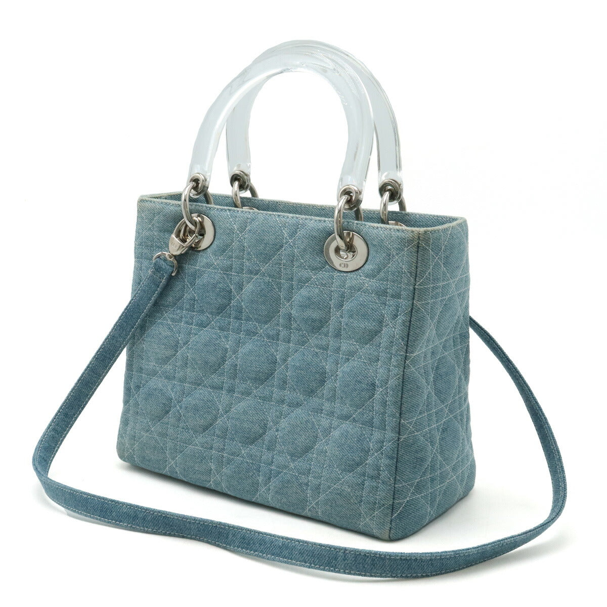 Dior Lady Dior Cannage Denim Handbag