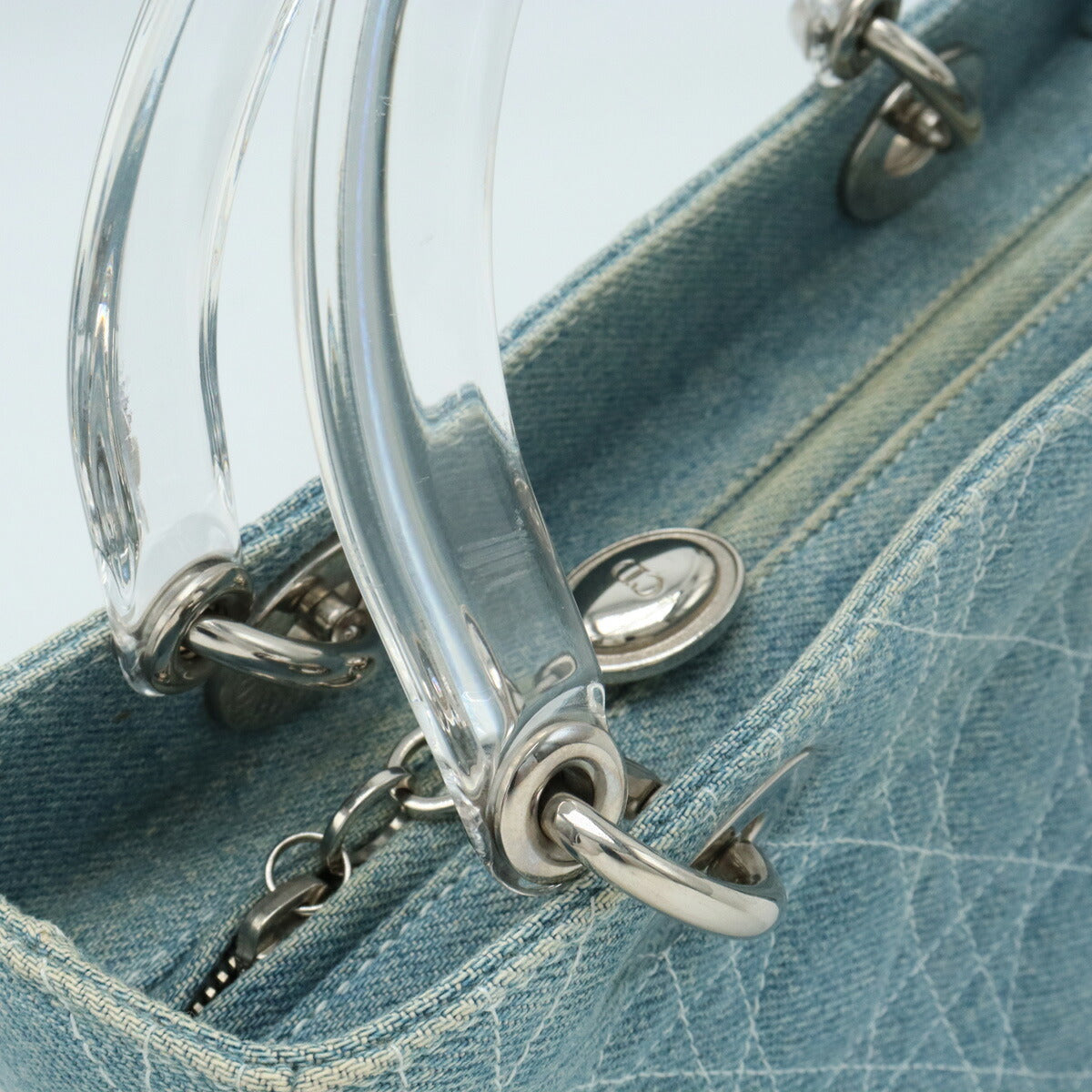 Dior Lady Dior Cannage Denim Handbag