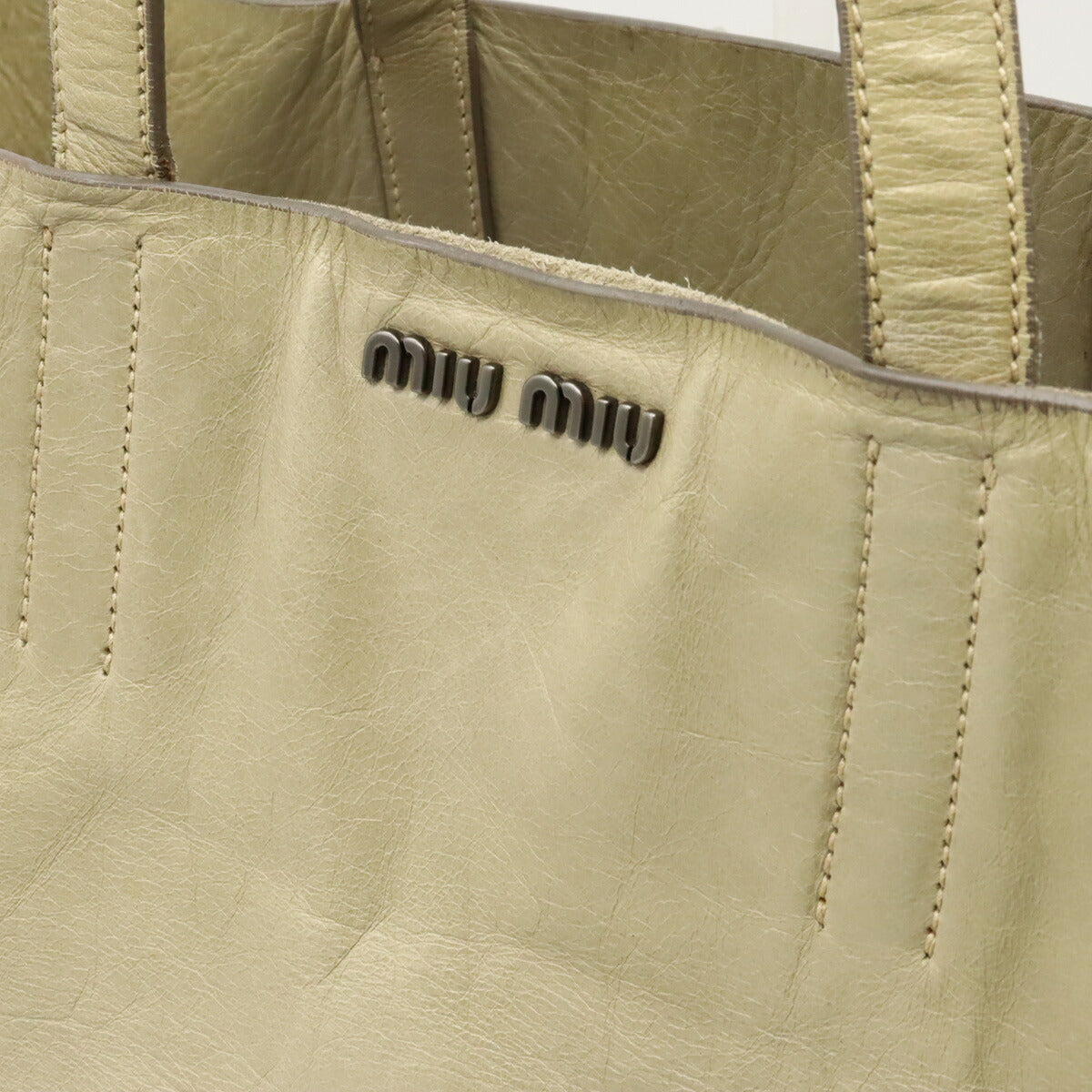 Miu Miu Leather Tote Bag